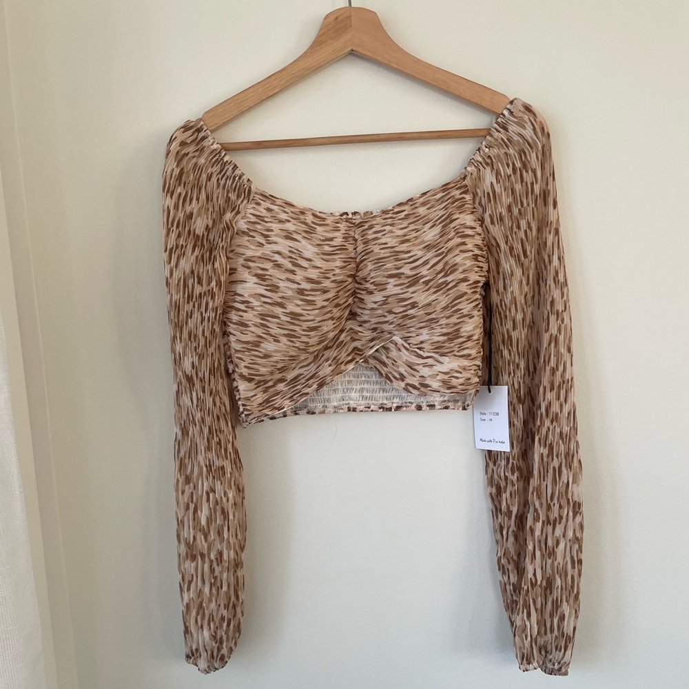 NWT Japna Cropped Blouse - M